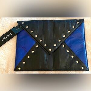 Bebe Los Feliz Colorblock Envelope Clutch, New w Tags
